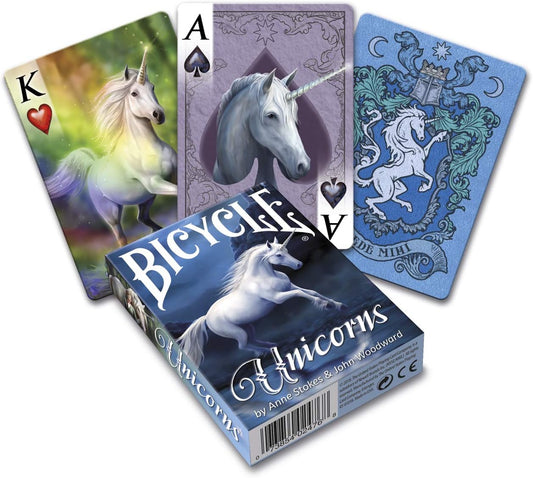 Unicorn Playing Cards by Anne Stokes