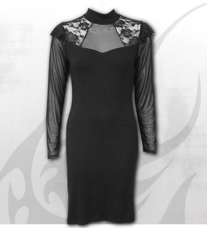 Lace Shoulder Corset Dress (Spiral)