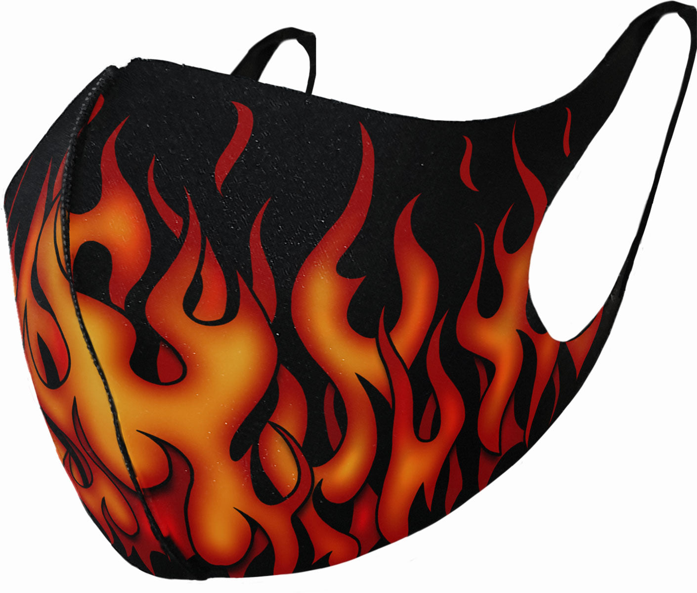 Tribal Flames Face Mask (Spiral)