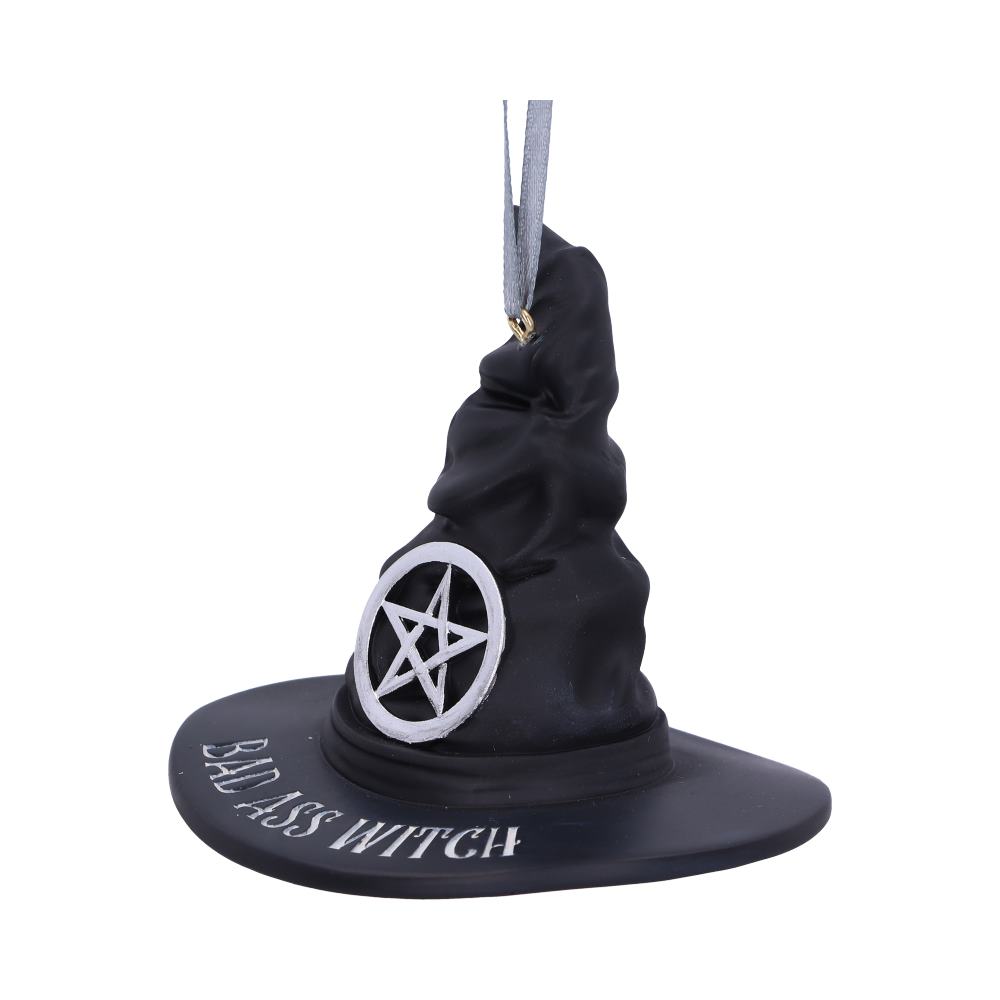 Bad Ass Witch Hanging Ornament 9cm