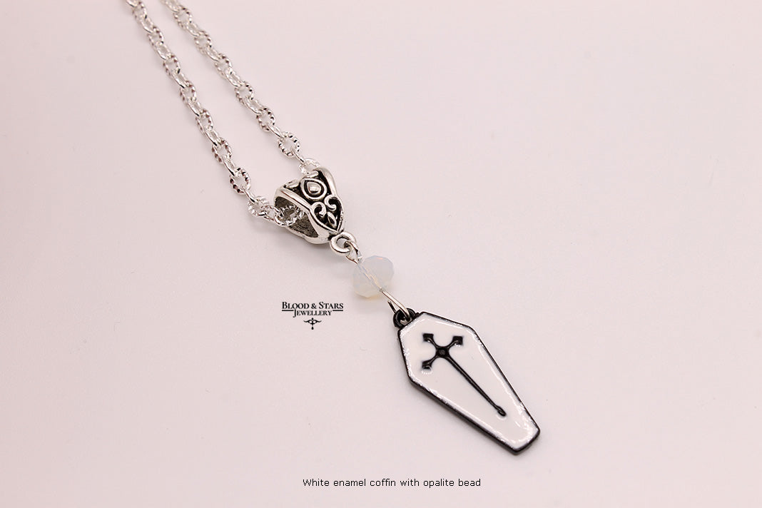 Coffin Cross Pendant Necklace