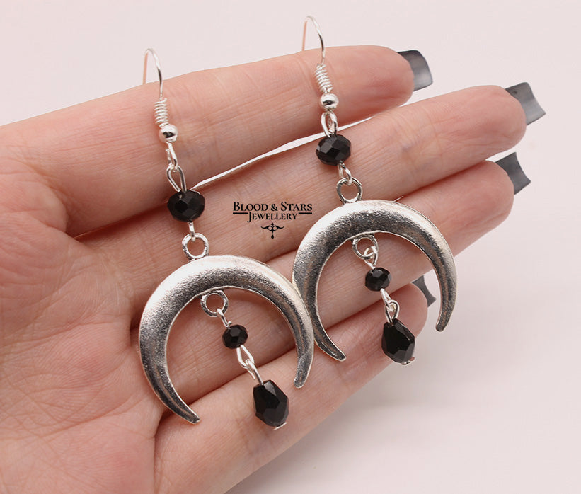 Crescent Moon Witch Earrings
