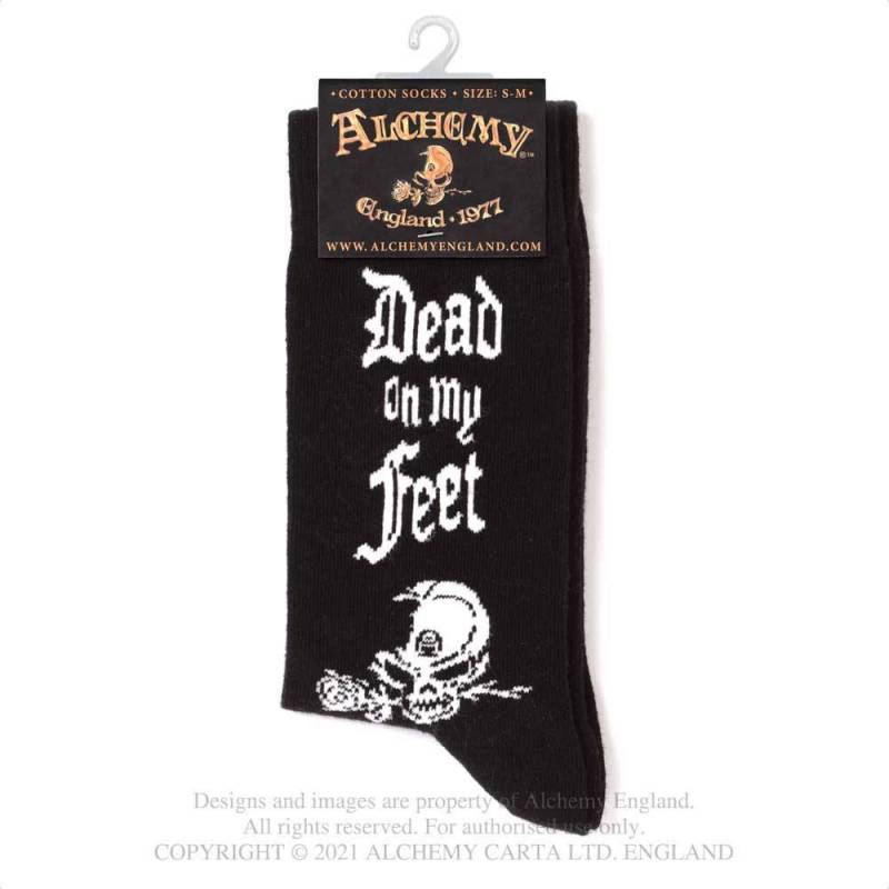 Dead On My Feet Gothic Socks