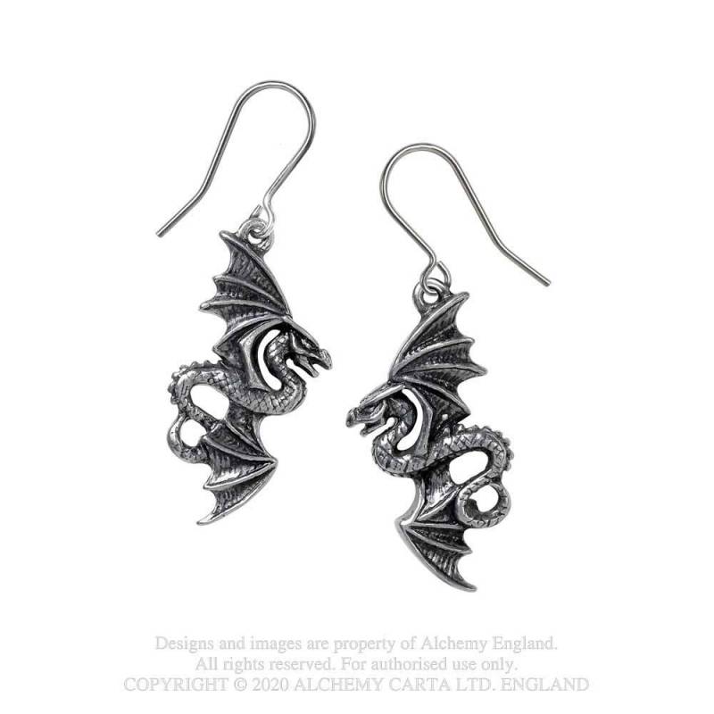 Flight of Airus Dragon Earrings E442