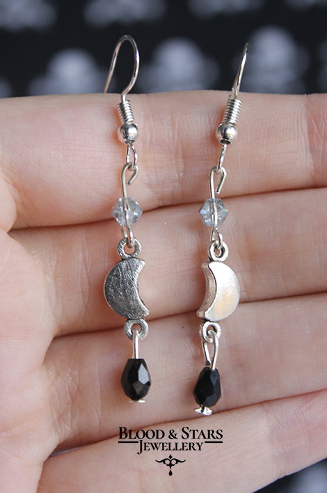 Moon Crystal Earrings