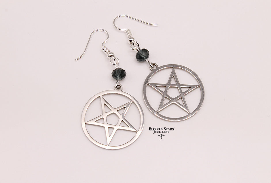 Satanic Sigil Occult Earrings