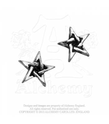 Pentagram Stud Earrings E164