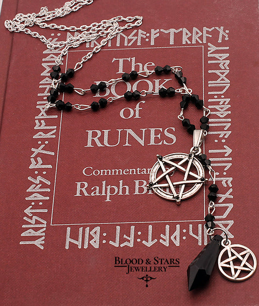 Pentagram Rosary Necklace