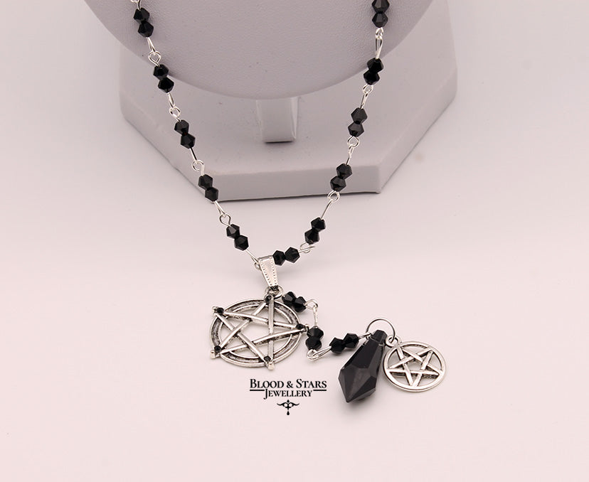 Pentagram Rosary Necklace