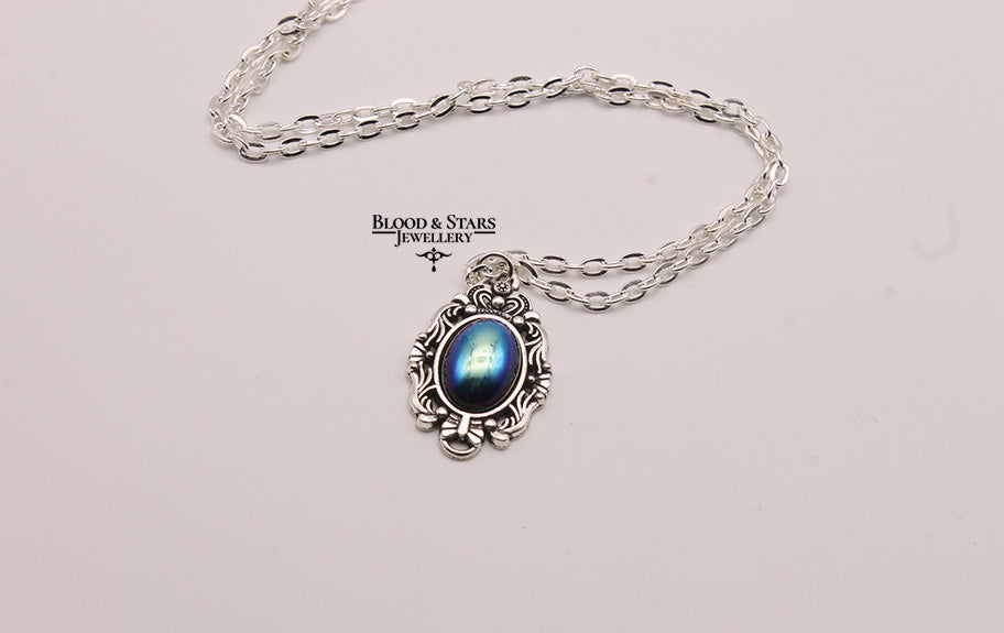 Rainbow Cameo Necklace