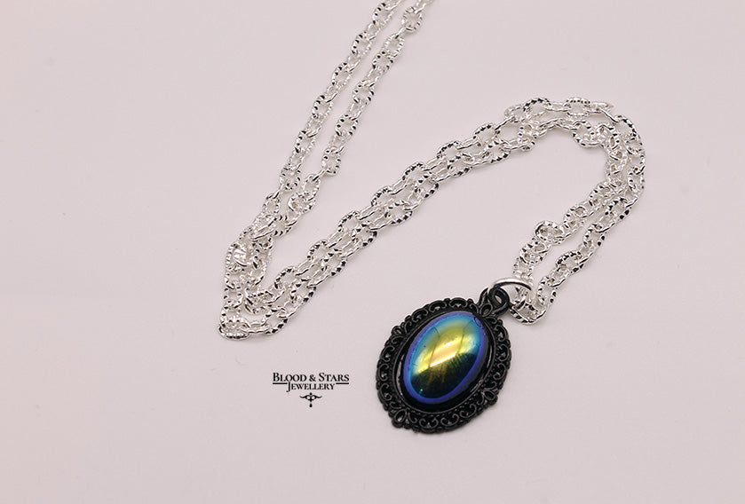 Rainbow Cameo Necklace