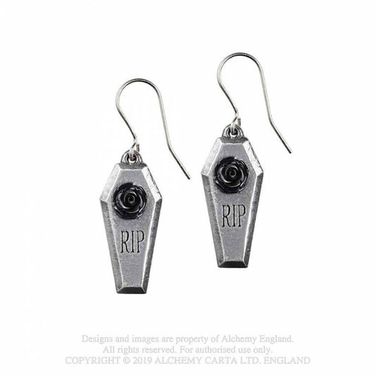 RIP Rose Dropper Earrings E432