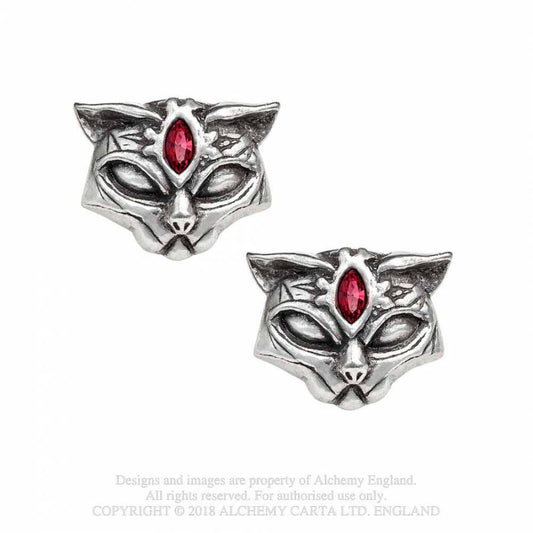 Sacred Cat Studs Earrings E406