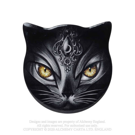 Sacred Cat Ceramic Coaster