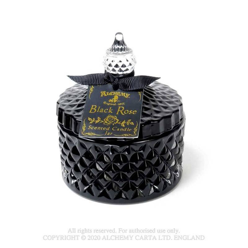 Black Rose Vintage Candle Jar SCJ2