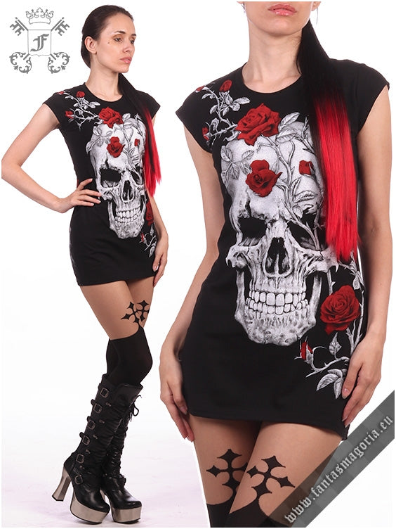 Skull Roses Tunic Top (Fantasmagoria)