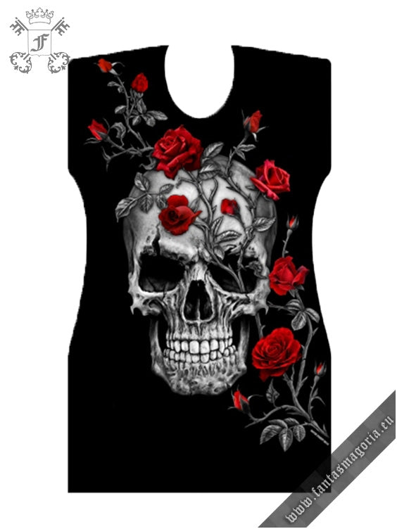 Skull Roses Tunic Top (Fantasmagoria)