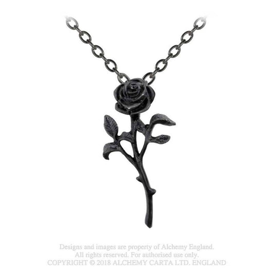 Romance of the Black Rose Necklace P695