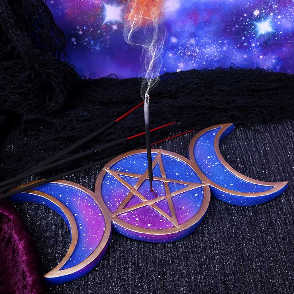 Triple Moon Incense Burner (Galaxy)