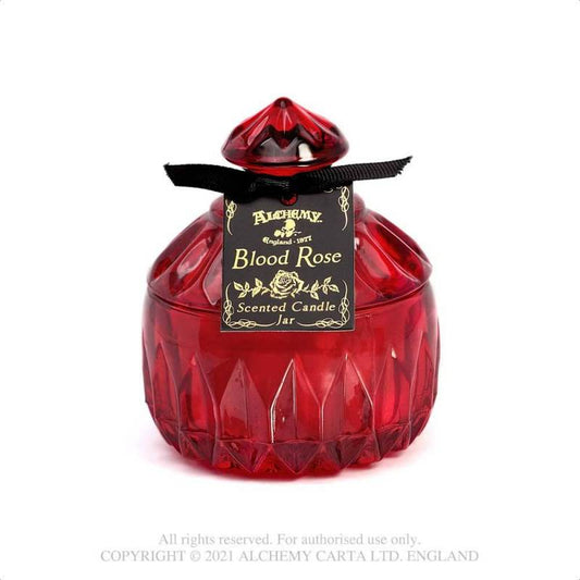 Blood Rose Vintage Red Candle Jar SCJ9