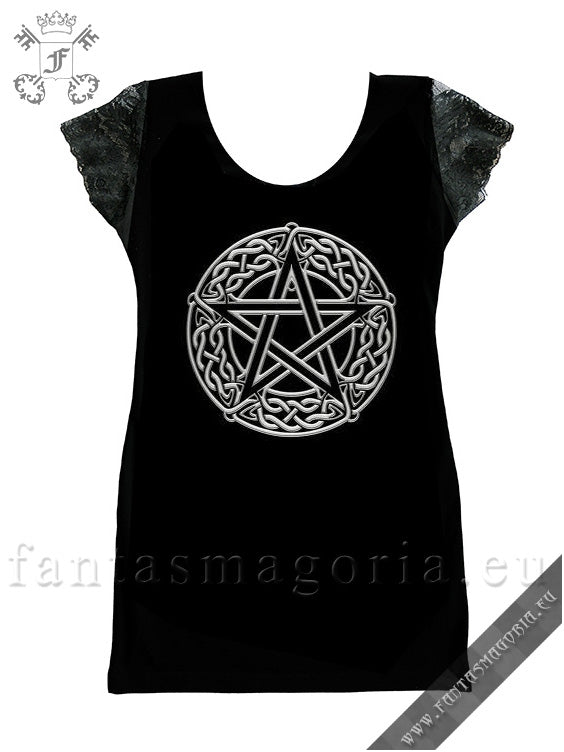 Wiccan Pentagram Tunic Top (Fantasmagoria)