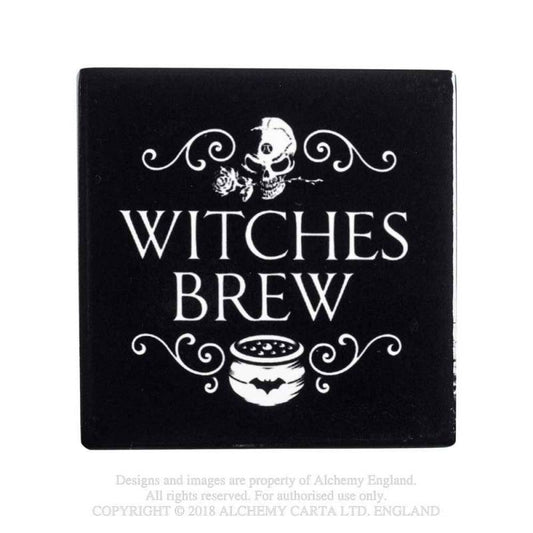 Witches Brew Square Ceramic Coaster