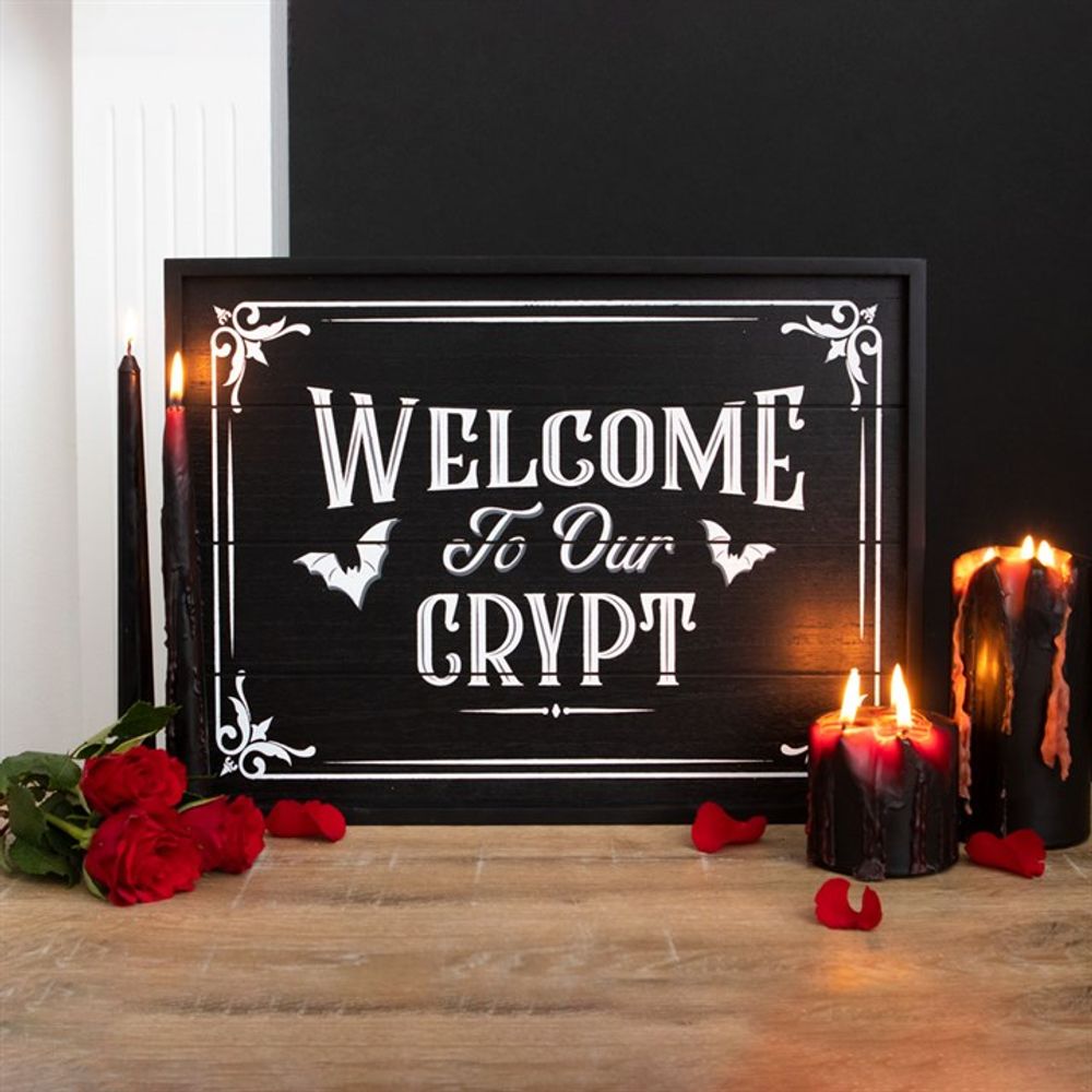 Welcome To Our Crypt Wall Plaque