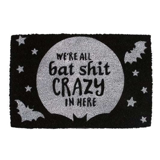 Black Bat Sh!t Crazy Doormat